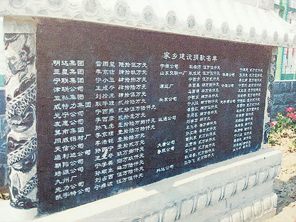 集团捐资构筑周边路路