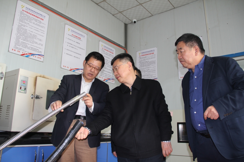 2020年11月1日，河北省市场监管局质量发展局局长国建峰到公海5500线路检测调研
